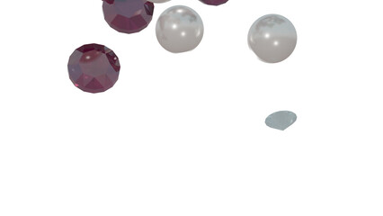 Jewelry gems rain