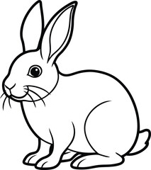 vector illustration of a rabbit