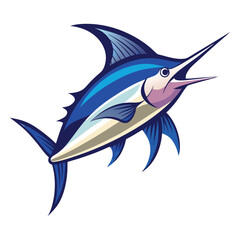 Fototapeta premium Blue marlin fish jumping