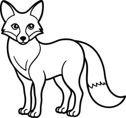 vector illustration of a fox