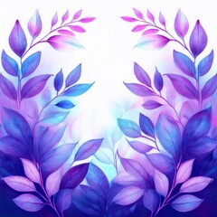 creative abstract border frame of seamless decorative leaves on background with copy space, graphic resource for design and creativity concept