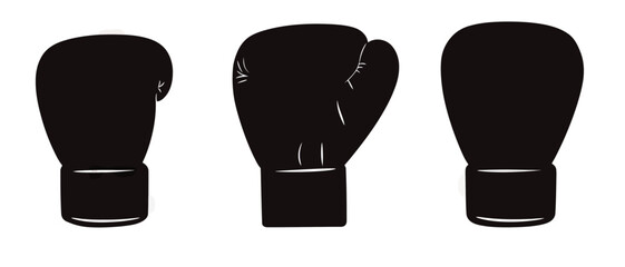 Boxing gloves vector image for sports equipment and fitness training gear