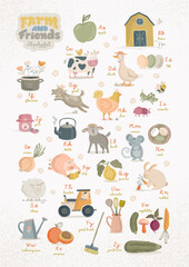 Kids’ Alphabet of Farm Life. Farm & Friends Collection.