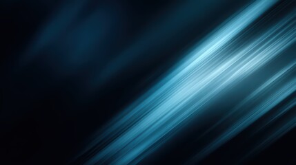 Fototapeta premium Abstract blue light streaks and glowing effects against a dark background, evoking a futuristic feel