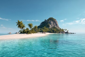 Fototapeta premium Secluded tropical beach paradise