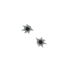 Bullet hole vector illustration 