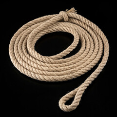 rope on a white background