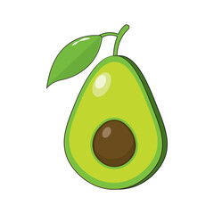 Avocado icon vector illustration design template