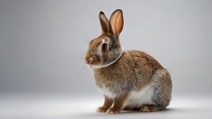 Obraz premium rabbit on white background