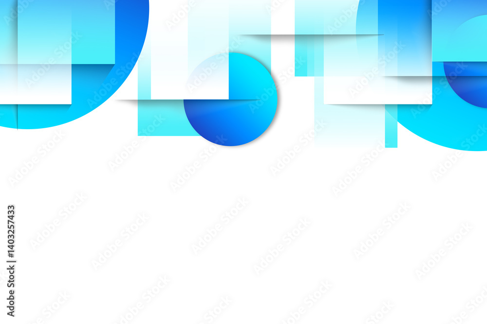 Poster abstract circle background gradient soft light blue with lines shadow as paper cut design for graphi