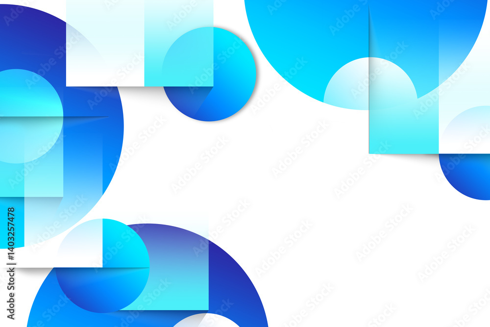 Poster abstract circle background gradient soft light blue with lines shadow as paper cut design for graphi