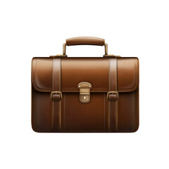 Vintage Brown Leather Briefcase, Classic Business Portfolio Bag