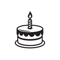 birthday cake with candles