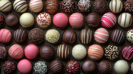 Assortment of Exquisite Chocolate Truffles