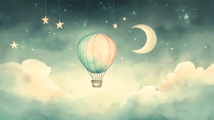 Cute night sky adventure wallpapers