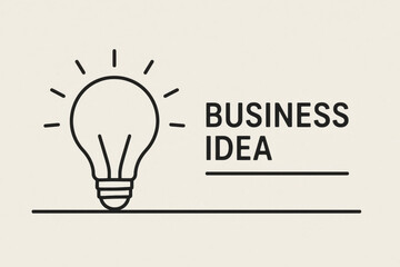 Light bulb symbolizes business idea creativity inspiration innovation minimal design and entrepreneurship