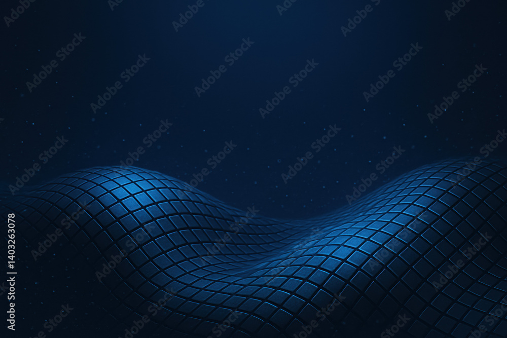 Poster this background features an elegant wave carbon fiber micro tile clusters creating a high-tech ambia