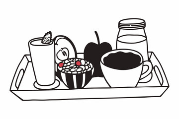 food and drink icon set