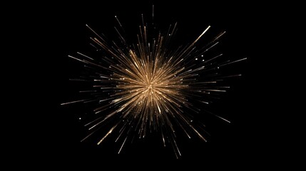 Golden Radiance: A Burst of Light and Energy