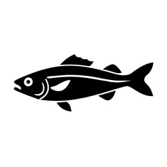 hake icon, hake silhouette vector illustration-simple silhouette illustration of hake, perfect for hake logos and icons