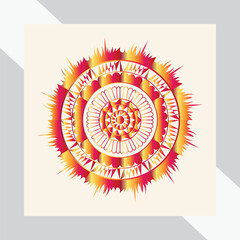 beautiful floral mandala art traditional islam