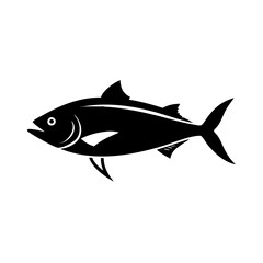 amberjack icon, amberjack silhouette vector illustration-simple silhouette illustration of amberjack, perfect for amberjack logos and icons