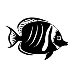 butterflyfish icon, butterflyfish silhouette vector illustration-simple silhouette illustration of butterflyfish, perfect for butterflyfish logos and icons