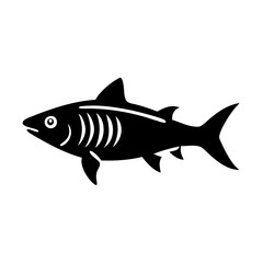 bonefish icon, bonefish silhouette vector illustration-simple silhouette illustration of bonefish, perfect for bonefish logos and icons