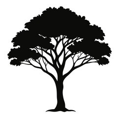 vector tree silhouette