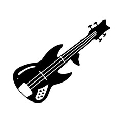 Fototapeta premium bass icon, bass silhouette vector illustration-simple silhouette illustration of bass, perfect for bass logos and icons