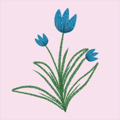 a many  beautiful flowers design art doodle 