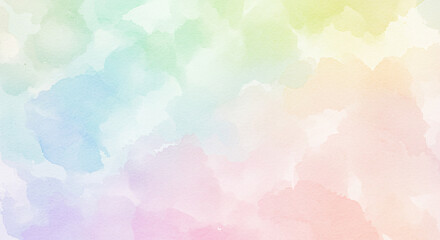 Abstract Easter watercolor background in soft pastel hues