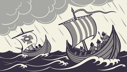 sailing ship on the sea