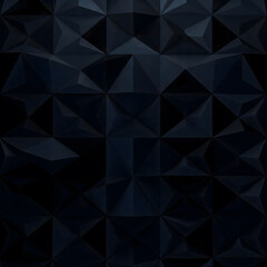 Fototapeta premium A dark geometric pattern with various shades of blue, creating an abstract and textured background. Generative AI.