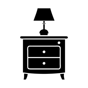 recommend clip art: nightstand icon, nightstand silhouette vector illustration-simple silhouette illustration of nightstand, perfect for nightstand logos and icons
