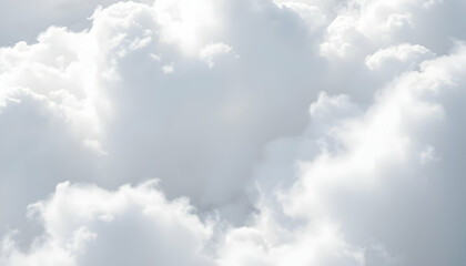 Fluffy White Clouds In Daylight Sky