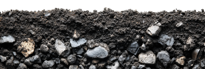 Cross section of soil layers PNG