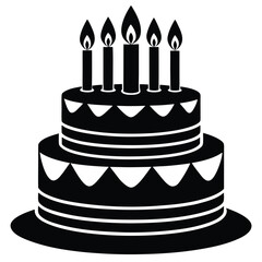 vector birthday cake