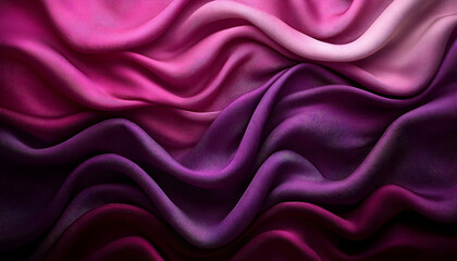 Obraz premium Flowing fabric in shades of pink and purple, creating a soft, elegant background for design