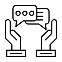 advice icon outline