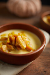 Poached Pumpkin in Coconut Milk