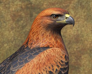 A detailed portrait of a majestic bird of prey