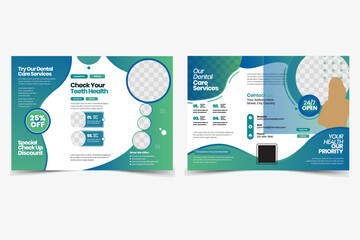 Professional Tri-Fold Medical Brochure – Blue Healthcare Theme.