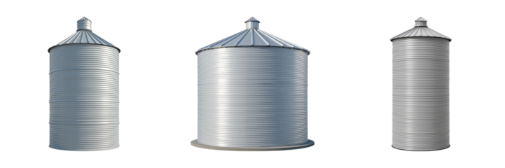 Metal silos are essential storage structures used agriculture, featuring cylindrical shape and conical roofs. These silos are designed for grain