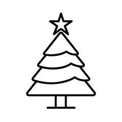 christmas tree vector illustration
