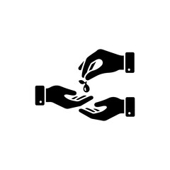 A Hand Giving a Seed to Another Hand Symbolizing Mentorship and Guidance