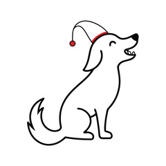 Fototapeta premium dog with bone