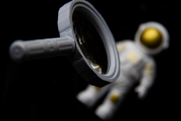 Spacewalk, astronaut, floating sensation, outer space, technological sense, combined with your...
