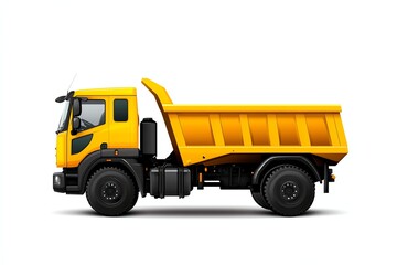 a mining haulage truck clipart, heavyduty ore mover, realistic style, isolated on white background