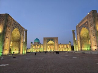 The Blue Domes and Golden Sands of Samarkand